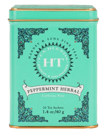 peppermint herbal tea canister in a different view